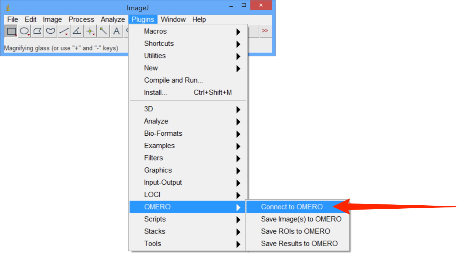 Using Imagej With Omero